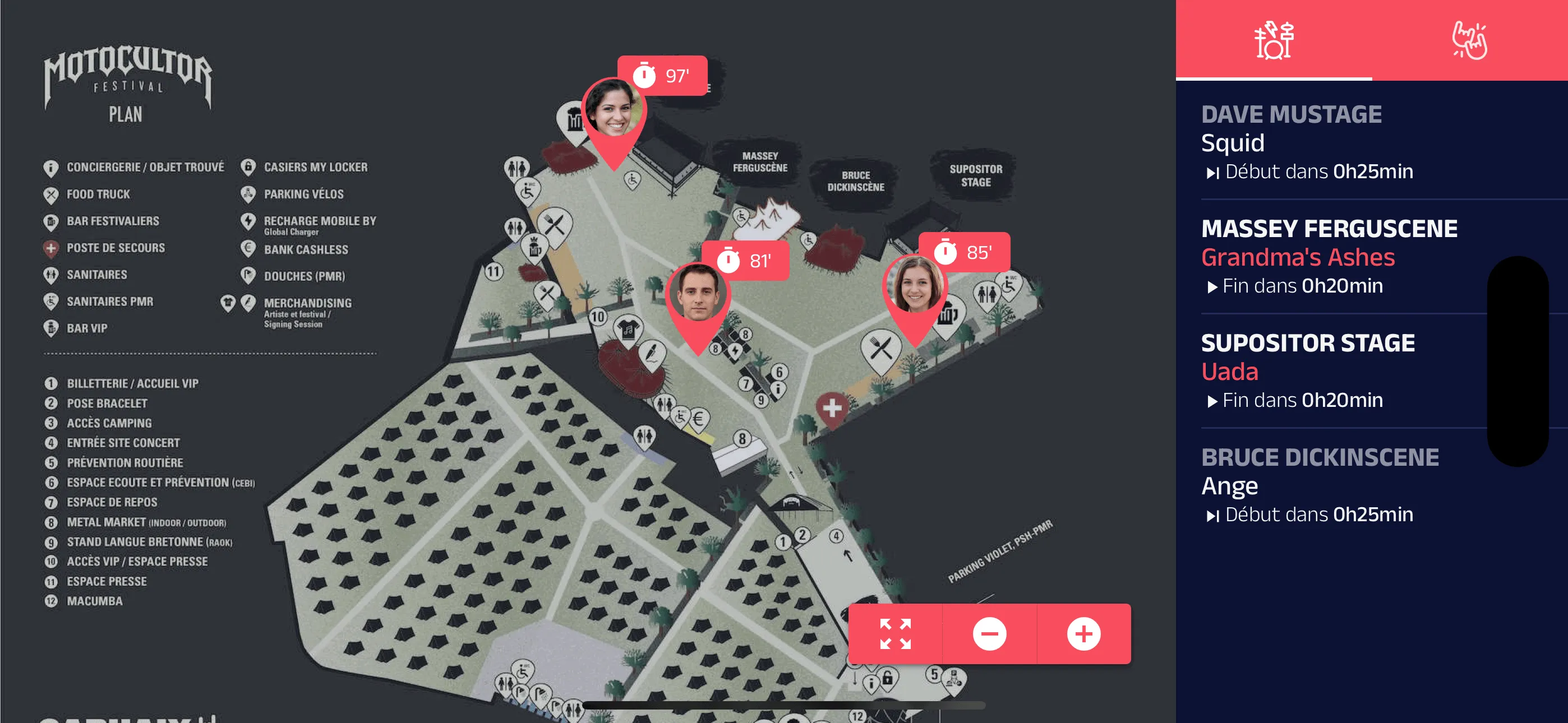 Carte interactive